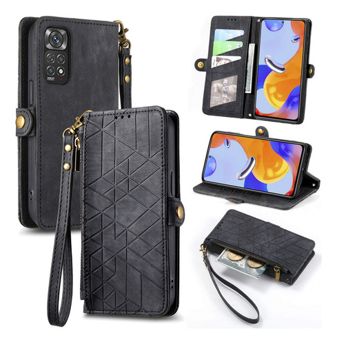 Funda De Piel Tipo Cartera Con Ranura Para Teléfono Redmi 9i 9a 9c Nfc