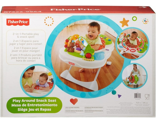 Fisher Price Mesa De Entretenimiento 2 En 1 Jugar Y Comer
