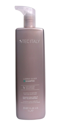 Tec Italy Lumina Silver Shampoo Intensifica/matiza Grises