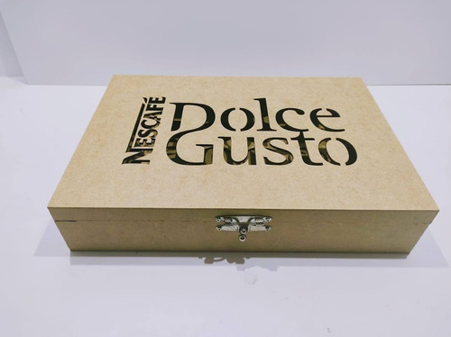 Imagem 5 de 5 de Caixa Para Capsulas Dolce Gusto Mdf 36x25x8 - 24 Capsulas
