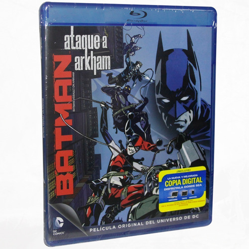 Batman Ataque A Arkham Blu-ray Región A Español Latino
