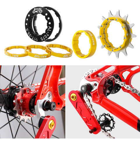 Bicicleta 13t Cassette Un Solo Cog Piñón Cog Oro Oro 13t