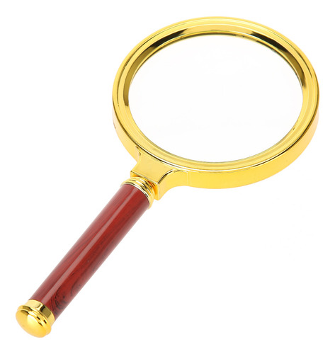 Lupa Portátil Magnifier 10x Con Mango De Madera Desmontable