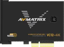 Comprar Avmatrix Vc12-4k Placa Capturadora Pci Express Hdmi 2.0 (4k)