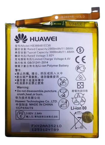 Bateria Huawei P9 Lite, P9, P8 Lite 2017, Hb366481ecw