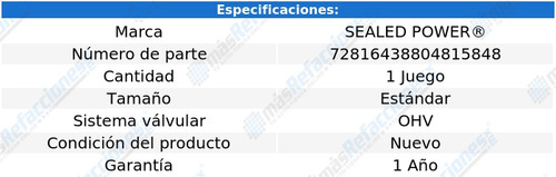 Bujes Árbol Levas Std Gmc K3500 L6 4.8l 79 Al 86 Sp