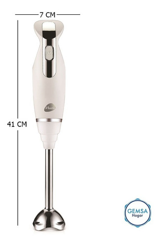 Imagen 5 de 10 de Mixer Minipimer Licuadora De Mano Nura 500w Nr-7235