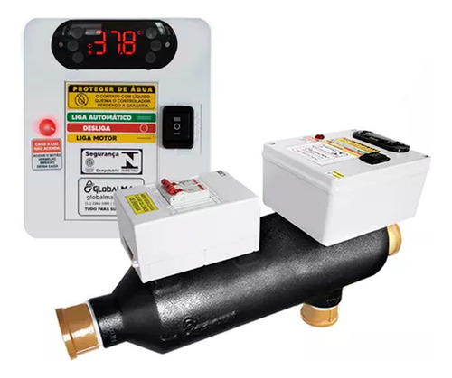 Aquecedor Piscina Automático Digital Bomba Tri 100m