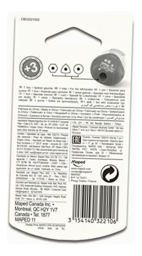 Apontador de 1 furo i-Gloo para canhotos - Maped