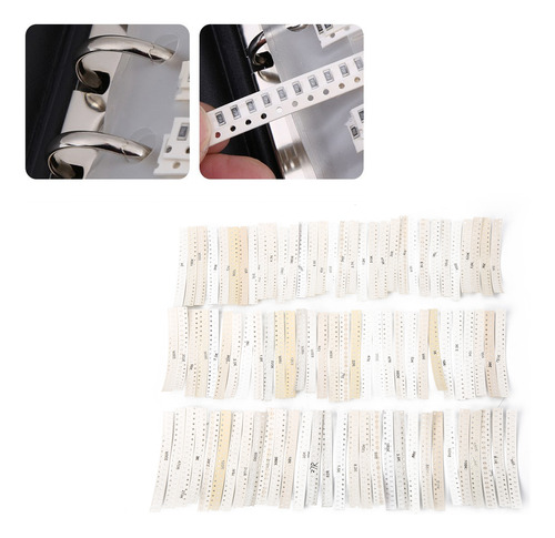 1800 Piezas De Resistencias De Chip Smd De 1/10 W, 90 Valore