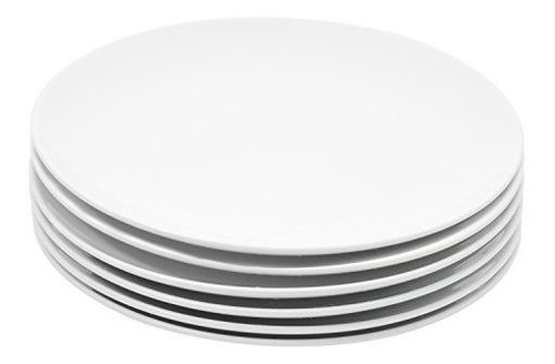 Platos - Miicol Durable Porcelain 6-piece Salad Plate Set, E