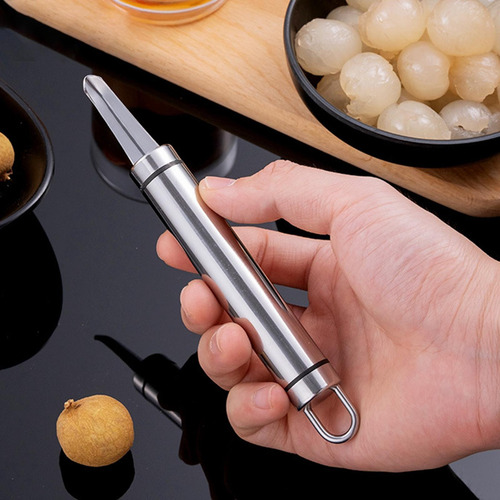 Lichia Corer Fruit Core Remover Compacto Aço Inoxidável