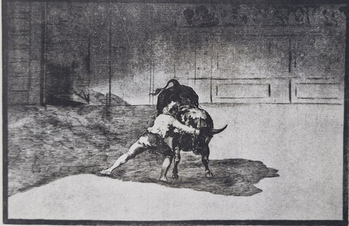 Litografia/grabado 127 Francisco Goya Lucientes Certificada (Usado)