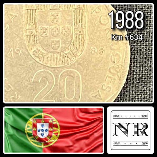 Portugal - 20 Escudos - Año 1988 - Km #634