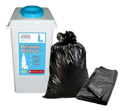 Tacho De Basura Adosable 60 Lts - Colombraro