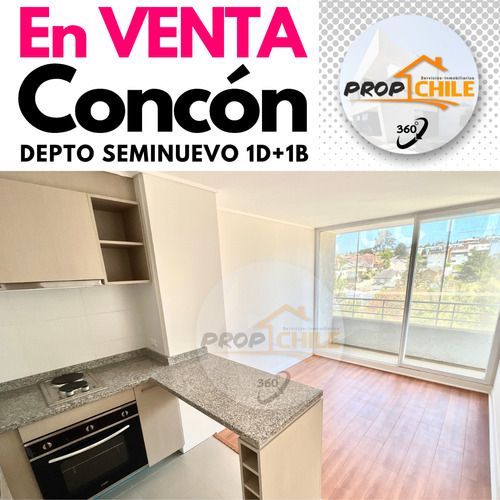 En Venta Hermoso Departamento 1d+1b En Concón.