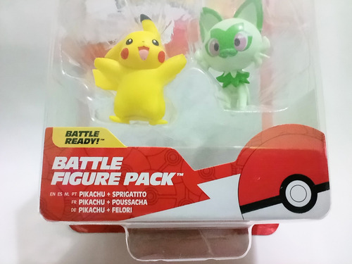 Mini Figuras Originales Pikachu Y Sprigatito Pokemon Battle (Usado)