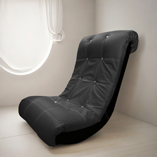 Sillón Mecedora, Silla, Sala, Minimalista, Videojuego Gamer. Gris Liso