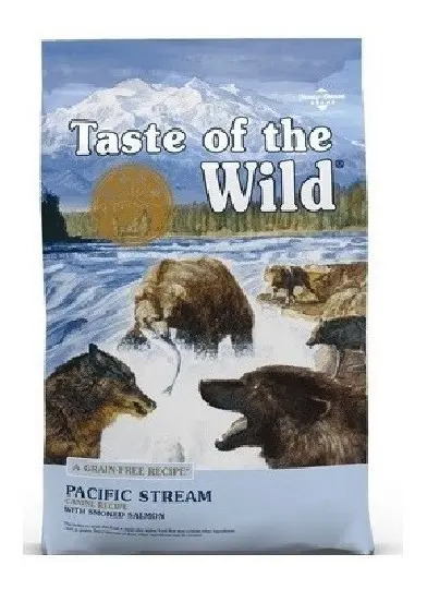Alimento Taste of the Wild Pacific Stream Canine para perro adulto todos los tamaños sabor salmón de 18 kg