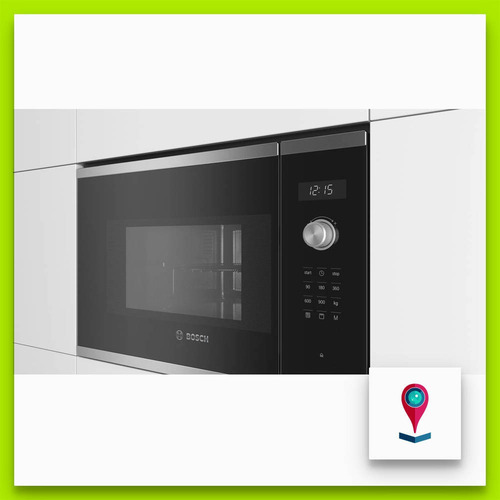 Microondas Grill Bosch Serie 6 BEL554MS0 acero inoxidable y negro 25L 220V
