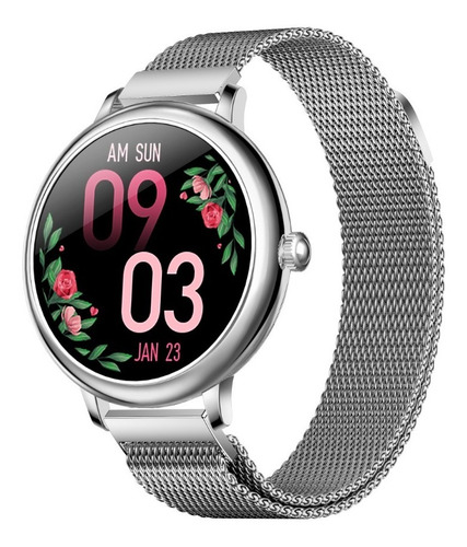 Imagen 3 de 7 de Smartwatch Reloj Inteligente Jd Paris Plata + Malla +cuota-*