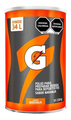 Gatorade En Polvo 2.38kg Sabor Naranja