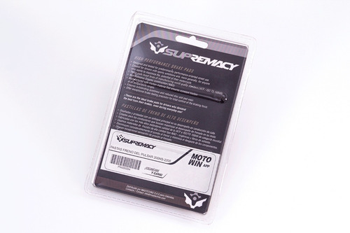 Imagen 4 de 4 de Balatas Delanteras Supremacy Ns 200 As 200 / Dominar 400 250