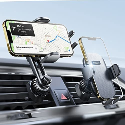Lisen Phone Mount For Car [disfrute Nunca Bloquear] 8kt5k