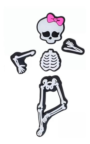 Pins Para Crocs Medicina Anatomia Esqueleto Kit Com 05 Unid