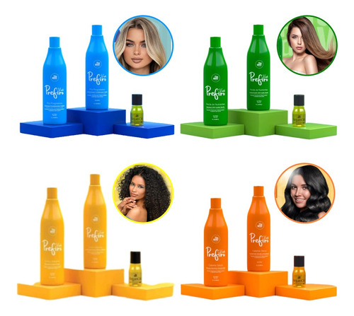 Kit Shampoo + Condicionador De 1l + Óleo De Argan Da Thamany