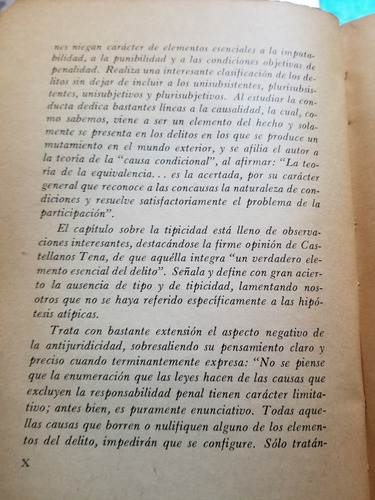 A0 Lineamientos Elementales De Derecho Penal 1a Ed. Tena (Usado)