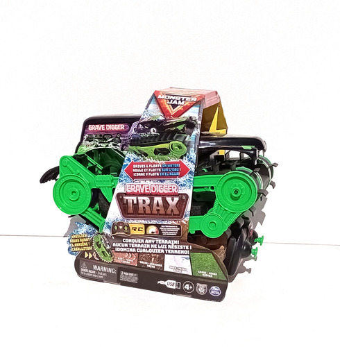 Vehículo Monster Jam Grave Digger Trax Todo Terreno Rc