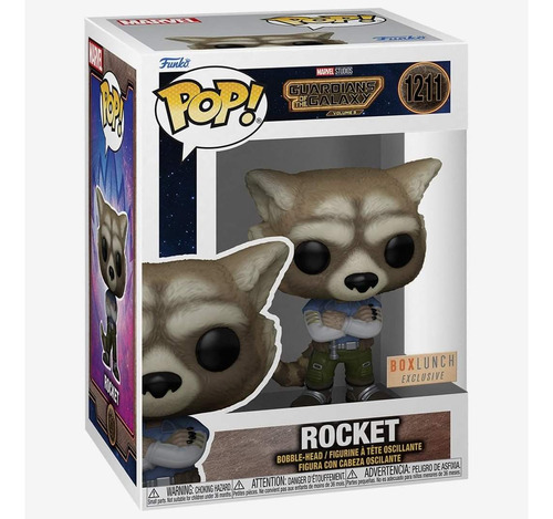 Funko Pop Rocket Guardines De La Galaxia Marvel