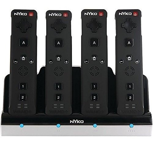 Nyko Charge Station Quad Para Wii (negro)