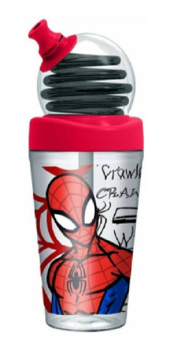 Vaso Spiderman Infantil Sorbete Looping 420ml Marvel Color Rojo Dibujo