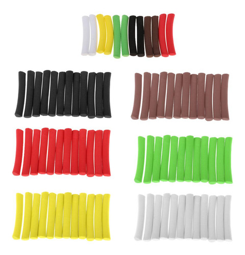 12 Piezas Aparejos De Pesca Zig Manga Cebo Espuma Multicolor