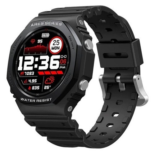 Smartwatch Bluetooth À Prova D'água Zeblaze Ares 2 Global Cor da caixa Preto Cor da pulseira Preto Cor do bisel Preto Desenho da pulseira esporte