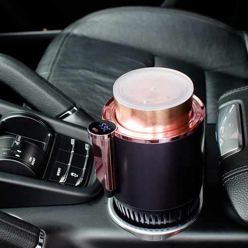 Vaso Negro Para Coche Caliente Y Frío, 12 V, Enfriador De Co