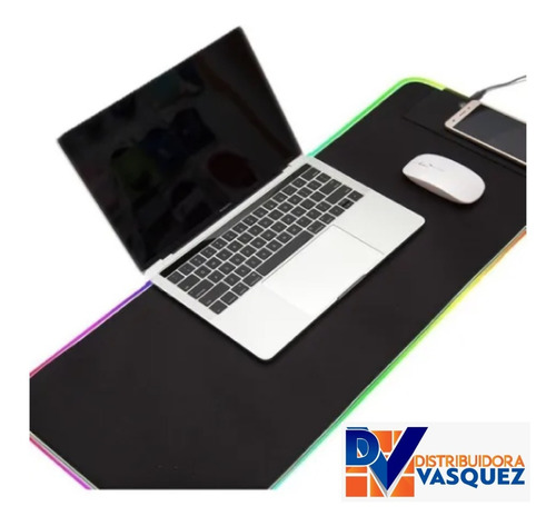 Mouse Pad Gamer Alfombrilla Luminosa Colorida Con Luces Rgb