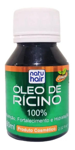 Óleo De Rícino Natu Hair 60ml Skafe