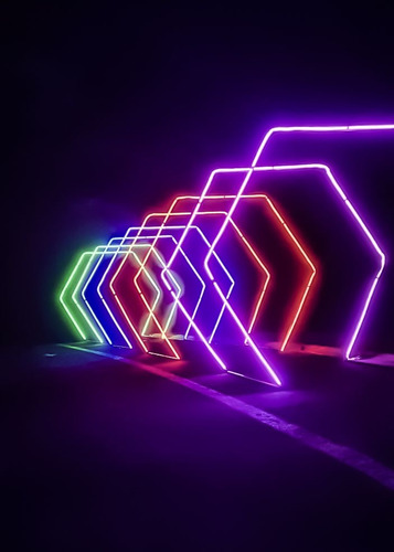 Funny 360 Mx Tunel Hexagonal Rgb 110v, Desmontable