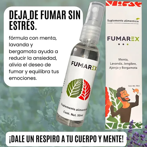 Fumarex Spray Dejar De Fumar Relax Sin Cigarrilo Natural | MercadoLibre