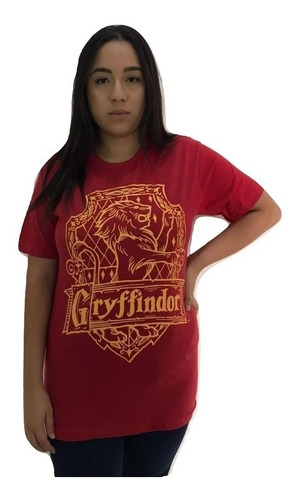 Camiseta Grifinoria Harry Potter Piticas Hogwarts Gryffindor