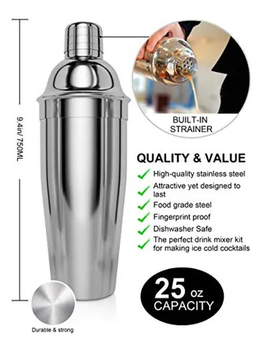 Bokhot Bartender Kit, Mixology Bar Set Cocktail Shaker Set C