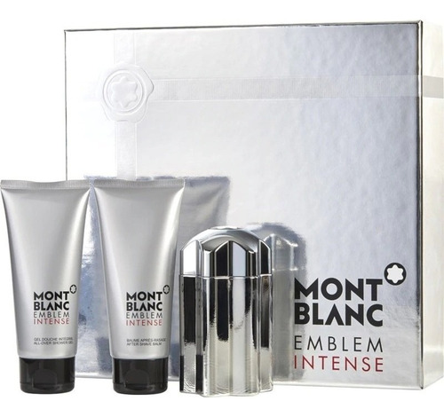 Set Hombre Mont Blanc Emblem Intense 3 Pzas Perfume 100 Ml