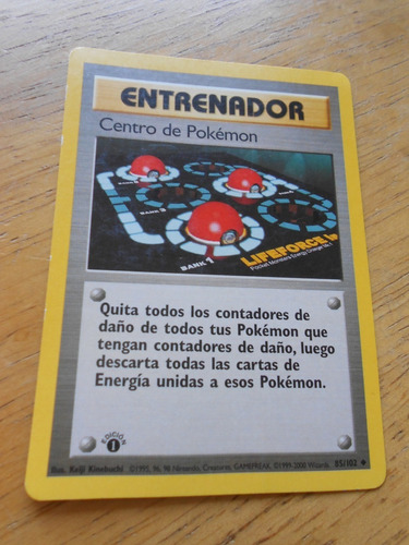 Carta Pokemon En Español - Centro De Pokemon N° 85/102 1° Ed