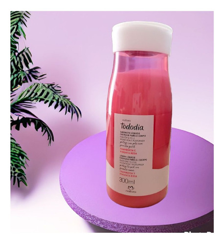 Natura Jabón Líquido En Gel Frambuesa Y Pimienta Rosa 300 Ml