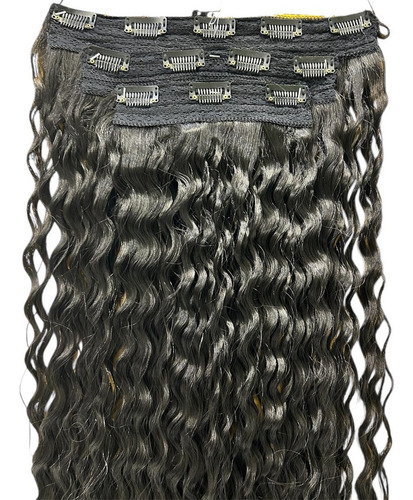Cabelo Organico Premium Tic Tac 3 Telas Castanho Escuro 02