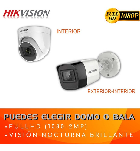 Imagen 6 de 8 de Cámaras Vigilancia Full Hd Kit 8 Cámaras + Disco Duro 1 Tb