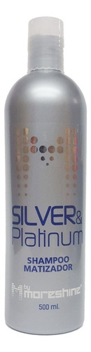Shampoo Matizador Silver Platinum Moreshine 500 Ml 1 Pza